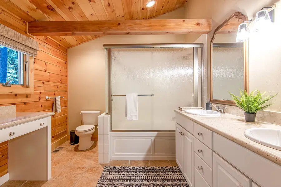 cedar bathroom