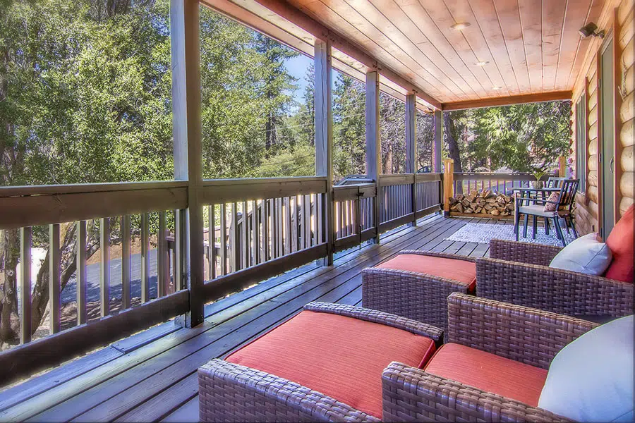 Cedar deck