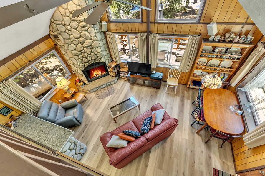 The Ward Cabin view from Loft
